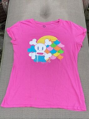 Paul Frank Pink Short Sleeve Tee with Colorful Paul Frank Graphic